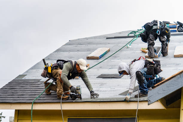 Professional Roof Installation technician working in Houghton, MI